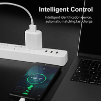 LVSHUO 18W 3 Amp Quick Charge 3.0 Adaptateur de voyage USB mural universel pour téléphone portable QC 3.0 Chargeur rapide avec câble USB