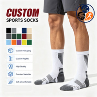 Chaussettes de sport en coton pour hommes avec logo Jacquard, chaussettes de course à pied, chaussettes de triathlon, chaussettes de cyclisme athlétiques personnalisées, nouveau design East.