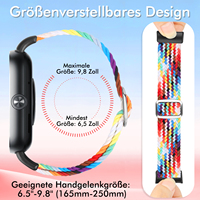 bracelet de montre élastique réglable en nylon pour xiaomi redmi watch 5 / redmi watch 4 / xiaomi smart band 9 pro / smart band