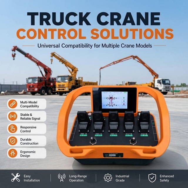 Wireless Outrigger Leveling Control System TYC236 Radio Remote for Concrete Pump Hydraulic Equipment 12V 24V IP68