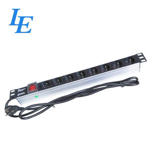 Unidad de Distribución de Energía (PDU) con Interruptor de Enchufe Francés de Aleación de Aluminio de 19 Pulgadas, MOQ Bajo - Product Image 1