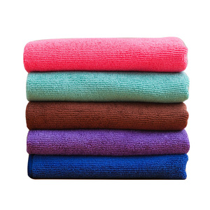 <b>Microfiber</b> Cleaning <b>Towel</b> 30cm Thickened Absorbent Oil Absorbing Kitchen Dishwashing Cloth Solid Color Rectangle - Product Image 4