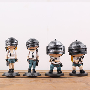 PUBG Figurines Resin Collectible Art Sculpture Abstract Cartoon Character Model Toy Gift Decor - Product Image 4
