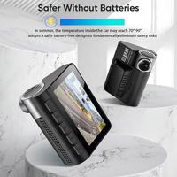 Caméra de tableau de bord DVR pour voiture avec vision nocturne 24h/24, 3 pouces, IMX415 Starvis 4K, double objectif, GPS, WiFi, enregistreur vidéo
