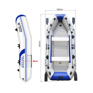 100% 열접합 공정 D360-3 0.9mm 두께 PVC 솔라 마린 6인용 에어 매트 바닥 공기주입식 보트 (키엘 및 알루미늄 시트 포함) - Product Image 3