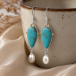 Orecchini Pendenti con Perle in Stile Bohémien per Donne, Accessori per Orecchie da Indossare Quotidianamente in Stile Vintage - Product Image 6