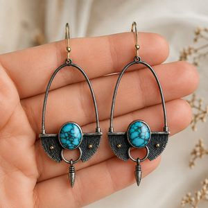 Orecchini lunghi a forma di proiettile per donna, accessori per l'orecchio in stile vintage da indossare tutti i giorni - Product Image 3