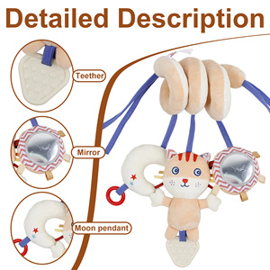 Juguetes <span class=keywords><strong>de</strong></span> peluche personalizados OEM para cuna <span class=keywords><strong>de</strong></span> bebé, decoraciones multifuncionales para cuna, muñecos relajantes para la estimulación sensorial del recién nacido - Product Image 3