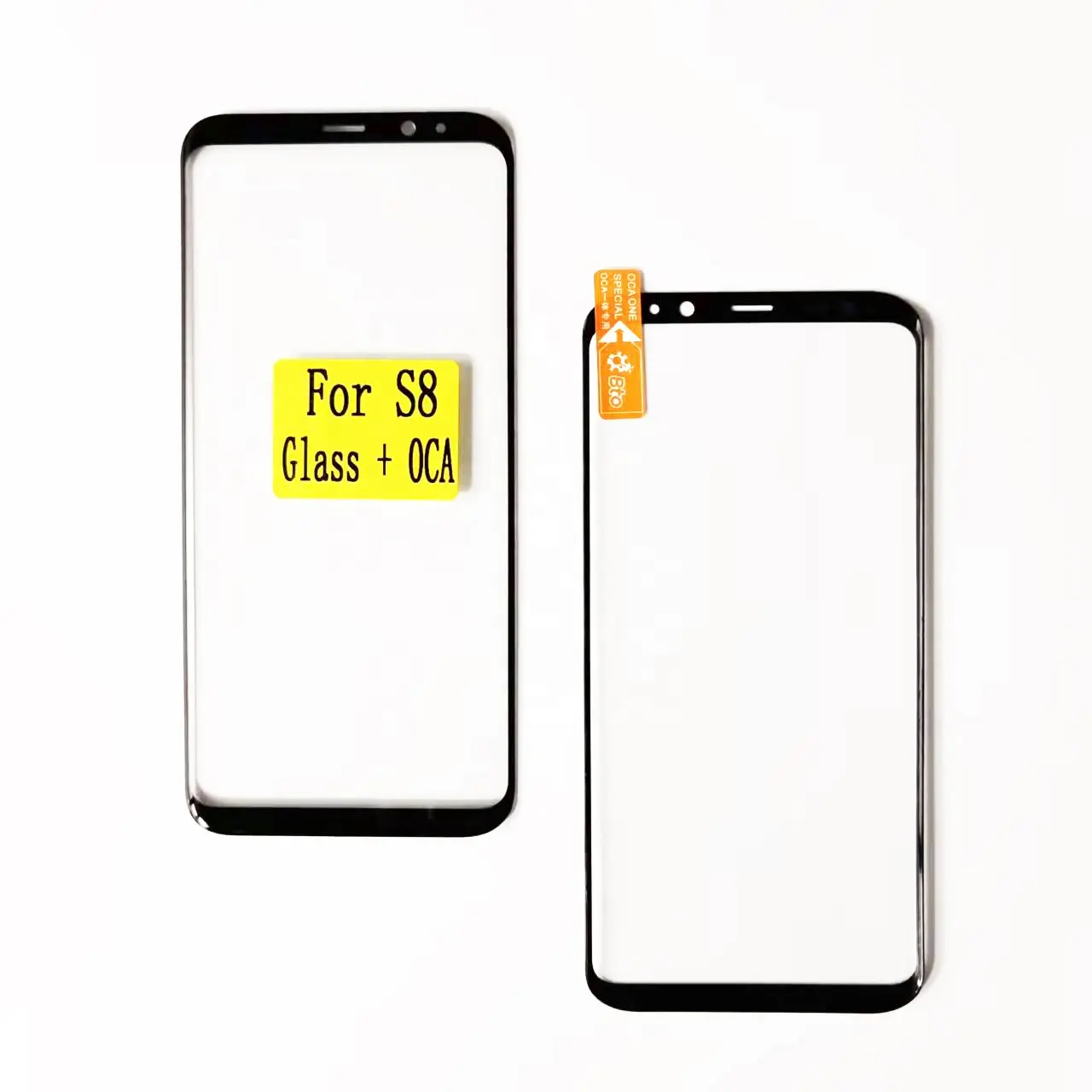 KULI factory OEM original touch edge curved screen panel replacement For Samsung S8 plus S8+ front glass cover lens with oca