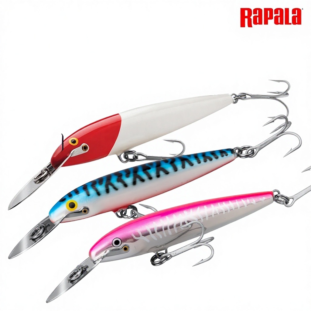 Lot de 43 leurres de pêche durs assortis pour pêche au bar - Colorés - Vairon - Manivelle - Rattlin - Ensemble de leurres de pêche articulés - Pour eau salée ou