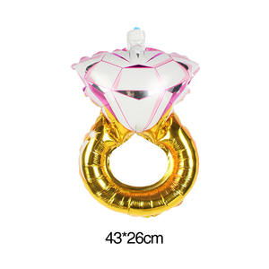 Globos de Anillos de Diamantes Mini en Oro Rosa, Inflables, para Decoración de Bodas, Aniversarios y San Valentín, Gran Venta - Product Image 5