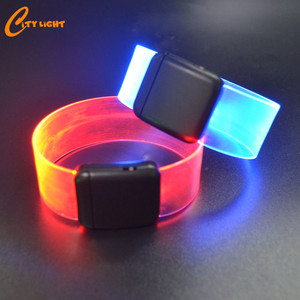 Nouveau produit parti faveur aimant transparent activé par le son led bracelet - Product Image 6