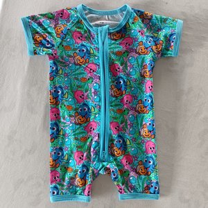 RTS 夏季款批发婴儿及儿童卡通竹纤维睡衣套装，带定制盒和包装 - Product Image 5