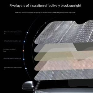 Automatic <strong>Car</strong> Front Windshield Double Silver Pe Bubble Foldable <strong>Car</strong> Sunshade Sun Shades <strong>Car</strong> Sun <strong>Visor</strong> - Product Image 2