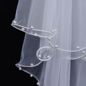 Luxury <strong>Long</strong> High Quality Two-Layer <strong>Wedding</strong> Accessories Bridal <strong>Wedding</strong> <strong>Veil</strong> With Comb - Product Image 3