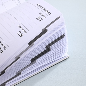 Agenda <span class=keywords><strong>Fion</strong></span> 2025 A5 en Inglés, Planificador Semanal Delgado 2026, Agenda Diaria, Agenda Anual Transfronteriza, Libro de Calendario con Cubierta de Cuero Sintético - Product Image 3