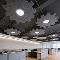 Panneau acoustique décoratif en PET gaufré pour zones à forte circulation - Vente flash