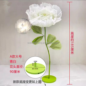 Fournitures de mariage M21, décoration de lieu de rendez-vous, <span class=keywords><strong>fleuriste</strong></span>, fleurs de <span class=keywords><strong>pivoines</strong></span> géantes artificielles, fleurs en organza à déplacement automatique pour vitrine - Product Image 4