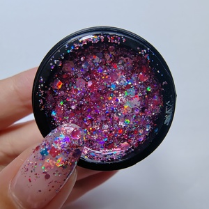 WEKIKOU Vente en gros de vernis à ongles en gel UV à <span class=keywords><strong>paillettes</strong></span> arc-en-ciel sirène, Smalto Semipermanente, gel à ongles à <span class=keywords><strong>paillettes</strong></span> semi-permanent - Product Image 5