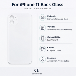 Cache arrière de remplacement OEM pour iPhone 11 avec petit trou pour la batterie, pour atelier de réparation mobile, prix de gros - Product Image 4