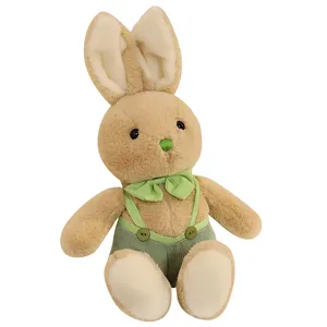 कस्टम आलीशान खिलौना खरगोश सबसे लोकप्रिय थोक खिलौने लंबे कान भरवां खरगोश पशु नरम चलनेवाली आलीशान