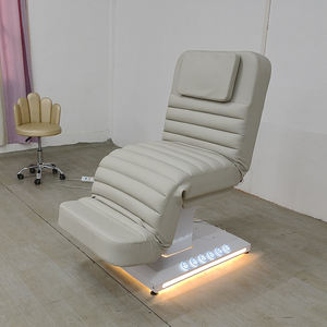 Muebles de salón de belleza de lujo base blanca cama de spa facial moderna cama de tratamiento cosmético eléctrico de 3 motores para la venta - Product Image 6