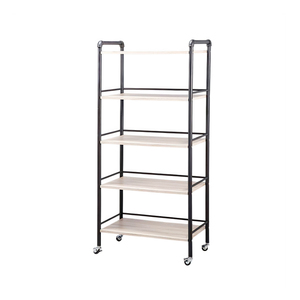 Compact 4-Shelf Bathroom Storage <b>Trolley</b> with Casters for Home & Office - Product Image 4