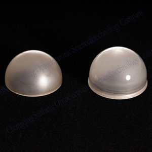 UAV bakla ve füze kubbeleri için yüksek termal şok direncine sahip yarım küre safir yuvarlak <span class=keywords><strong>Lens</strong></span> ve kubbe - Product Image 2