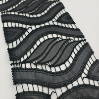 Tissu en PU brodé, simili cuir, dentelle décorative pour vêtements de mode et robes