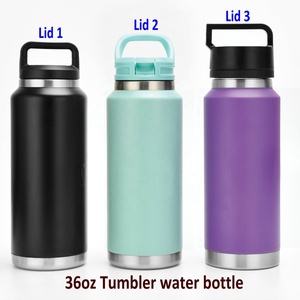 silverjet Stainless Steel Vacuum Tumbler 18oz 36oz 64oz With Lid Handle Keep <b>Warm</b> Cold Water <b>Bottle</b> For Outdoor Office Home Use - Product Image 2