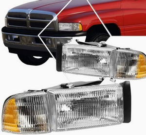 ไฟหน้า LED OE AURON รุ่นใหม่ 32V 6000K 60W 6000 ลูเมนส์ สำหรับ Dodge Ram ปี 1994-2002 ไฟต่ำ ไฟหน้ารถยนต์ ขายส่ง ไฟหน้า OE - Product Image 5