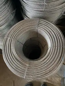 6X19 6mm Galvanized Steel Wire With Roll Packing 100m 200m