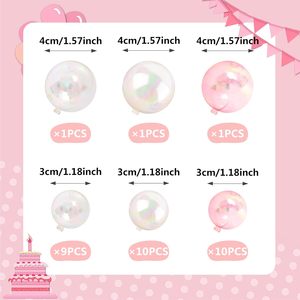 2026 New Year Factory Wholesale 20pcs Mixed Color Flash Pastel Baking Foam Balls Birthday <b>Cake</b> <b>Decoration</b> Topper Party <b>Supplies</b> - Product Image 5