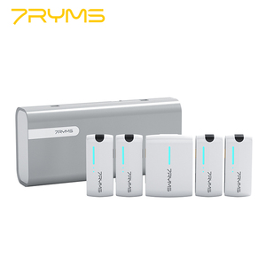 7RYMS IRay DW40(White) 4-Channel <b>Wireless</b> Condenser Lavalier <b>Microphone</b> with Noise Cancelling Metal for Smartphones - Product Image 1