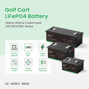 6000 + Cycli Oplaadbare 24V 36V 48V 72V 100ah 105ah 150ah 200ah Lithium-Ion Batterij Lifepo4 Batterij Voor Golfkar - Product Image 5