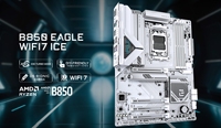Carte Mère GIGABYTE 2025 Nouvelle B850 EAGLE WIFI7 ICE pour PC de Bureau Gaming, WIFI DDR5 RAM, PCIe 5.0, M.2 SSD, Interface Disque Dur SATA, 256 Go