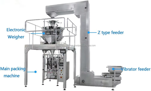 Machine d'emballage verticale automatique numérique pour snacks avec étiqueteuse pour films et sachets, idéale pour les chips et les bonbons - Product Image 6