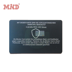 Seguridad DE DATOS Precio de fábrica Tarjeta de bloqueo RFID Tarjeta antirrobo - Product Image 3