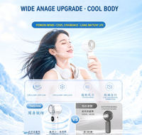 Ventilateur portable de haute qualité 8000mAh 8800RPM 100 vitesses 180° °   Ventilateur pliable réglable pour extérieur, faible niveau sonore
