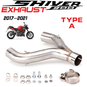 Système d'échappement de moto à double sortie pour <span class=keywords><strong>SHIVER</strong></span> <span class=keywords><strong>900</strong></span> <span class=keywords><strong>SHIVER</strong></span> <span class=keywords><strong>900</strong></span>, milieu de gamme, 2017-2021 - Product Image 4