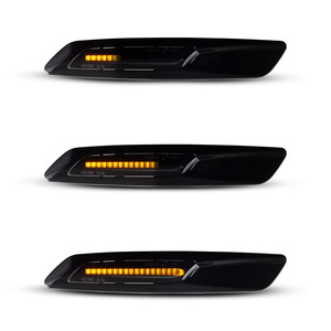 Couverture noire ambre dynamique LED feu de position latéral <span class=keywords><strong>clignotant</strong></span> pour <span class=keywords><strong>BMW</strong></span> E60 E61 E81 <span class=keywords><strong>E90</strong></span> E91 - Product Image 5