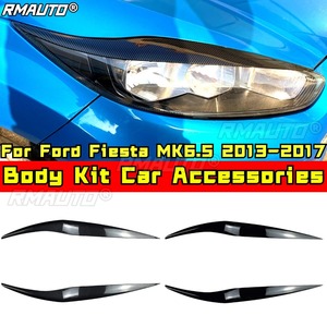 For Ford Fiesta MK6.5 2013-2017 Auto <b>Head</b> Light Lamp Eyelids Eyebrow Headlight Decoration Car <b>Styling</b> Trim Car Accessories - Product Image 1
