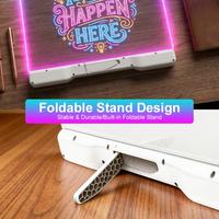 Tableau d'affichage LED rechargeable pour notes, tablette de dessin lumineuse respectueuse des yeux, panneau lumineux numérique à batterie