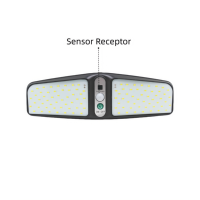 Applique murale LED d'extérieur à énergie solaire avec détecteur de mouvement, lampe de jardin de sécurité étanche pour l'éclairage de la cour, du patio et des sentiers.
