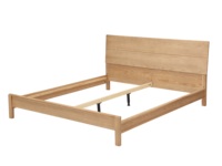 Cadre de lit en bois massif, taille Queen et King, assemblage rapide, meubles de chambre à coucher, plateforme de lit en bois robuste pour chambre à coucher, hôtels