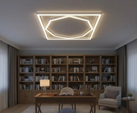 Haute Qualité carré Plafonnier 595x595 Octogonal LED Cadre Panneau Lumineux Panneau Led Lumière Éclairage Mots Led Lumière Moderne