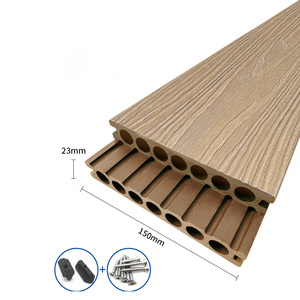 Carreaux de tapis de panneau de sol en plastique à texture de grain de bois en plastique de couleur érable co-extrudé pour <span class=keywords><strong>allée</strong></span> de terrasse de cour - Product Image 1