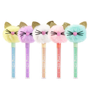 5 colores brillo de labios maquillaje hidratante cepillo cabeza de gato Color líquido brillante Etiqueta Privada lápiz labial - Product Image 3