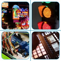 JINGLEIKE F8 8mm LED blanc froid, bleu, vert, rouge, jaune, clair, super lumineux, diodes électroluminescentes pour chapeau, lampe d'accentuation