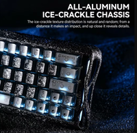 Clavier de jeu mécanique filaire GravaStar Mercury V60 Pro 60% avec déclenchement rapide à effet Hall 8K Polling et éclairage RGB Gasket